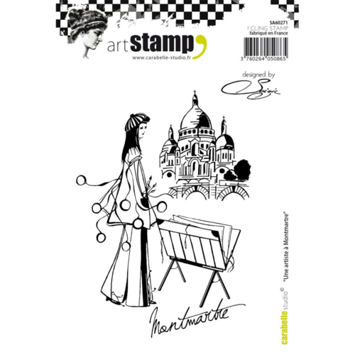 Carabelle Studio Cling Stamp A6 Une Artist A Montmarte by Soizic