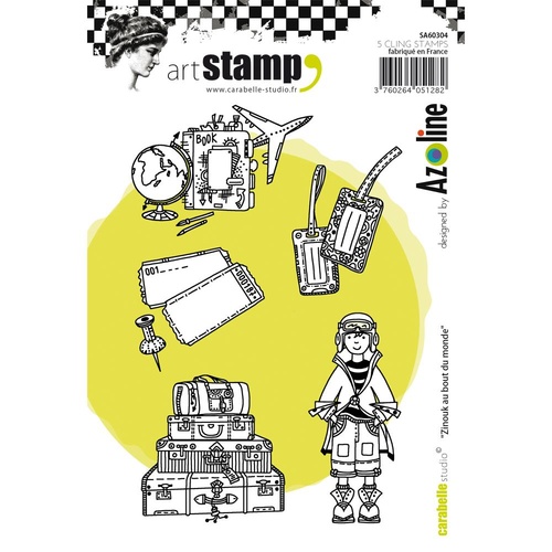 Carabelle Studio Cling Stamp A6 Zinouk at the End of the World