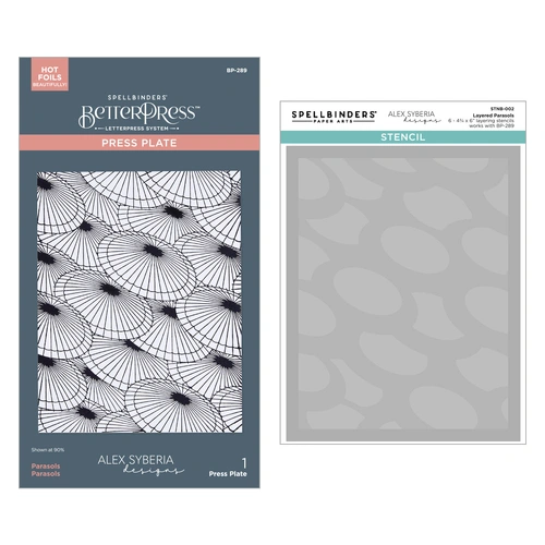 Spellbinders Spring in Kyoto BetterPress & Stencil Bundle from the Spring in Kyoto Collection by Alex Syberia Designs