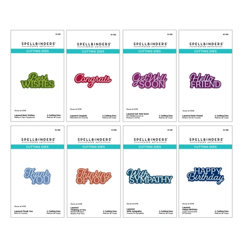 Spellbinders Essentially Yours Sentiments I Want It All! Bundle 