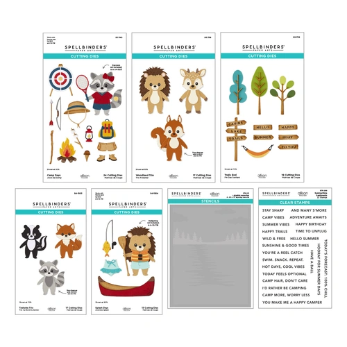 Spellbinders Summer Camp I Want It All! Bundle from the Summer Camp Collection by Allison Frazier