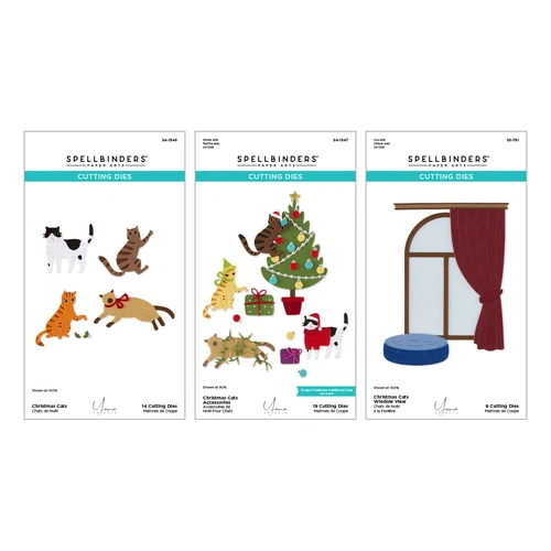 Spellbinders Christmas Cats Die Bundle by Yana Smakula