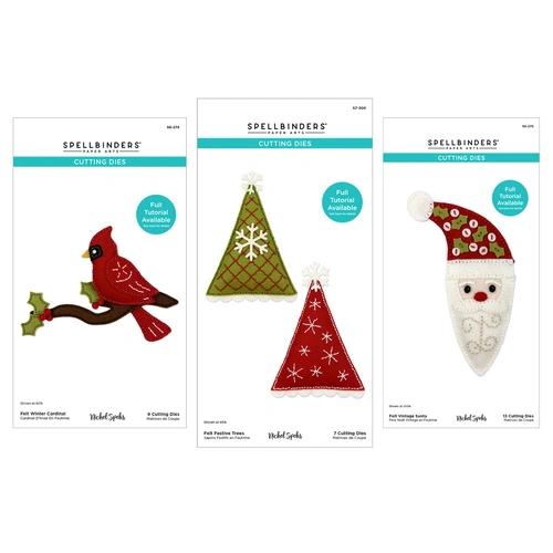 Spellbinders Christmas Felt Stitch & Create I Want It All! Bundle by Nichol Spohr