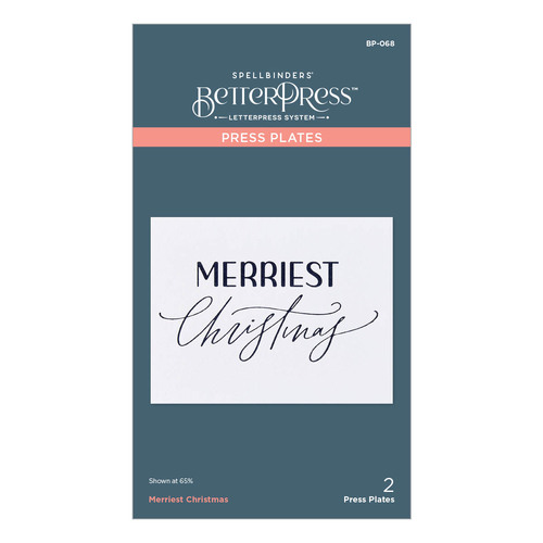 Spellbinders BetterPress Merriest Christmas Press Plate 