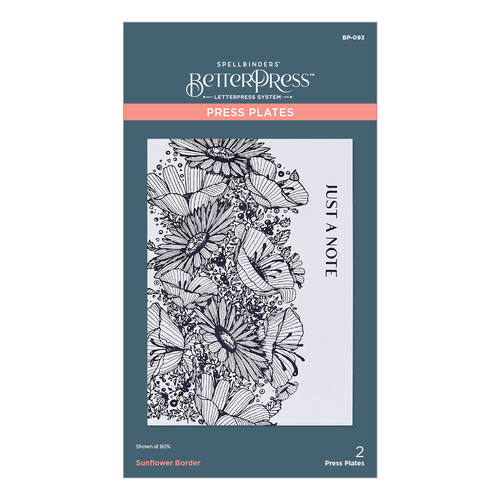 Spellbinders Sunflower Border Press Plate