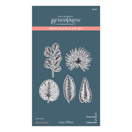 Spellinders Tropical Leaves Press Plate & Die Set from the Propagation Garden Collection by Annie Williams