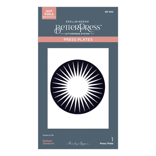 Spellbinders Radiant Starburst BetterPress Plate from the Classic Road Legends Collection by Mindy Eggen