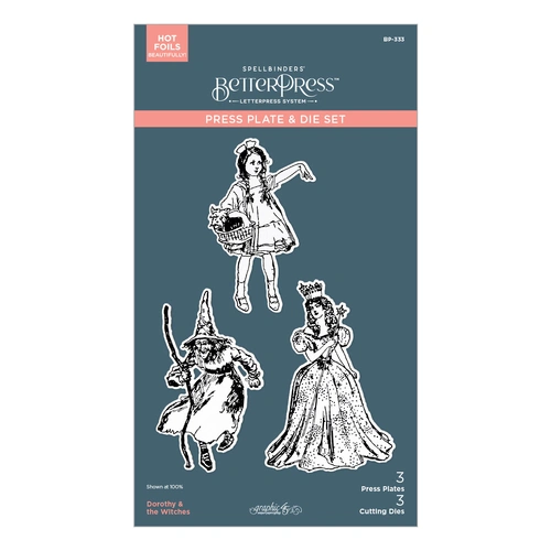 Spellbinders Dorothy & the Witches BetterPress Plate & Die Set from the Wonder of Oz Collection by Graphic45