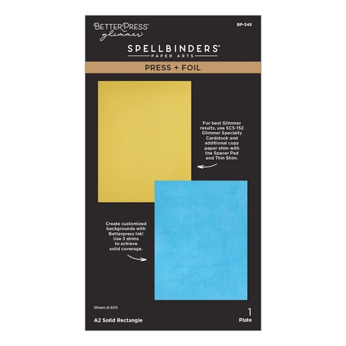 Spellbinders A2 Solid Rectangle Press + Foil Plate from the Create Your Way Everyday Collection