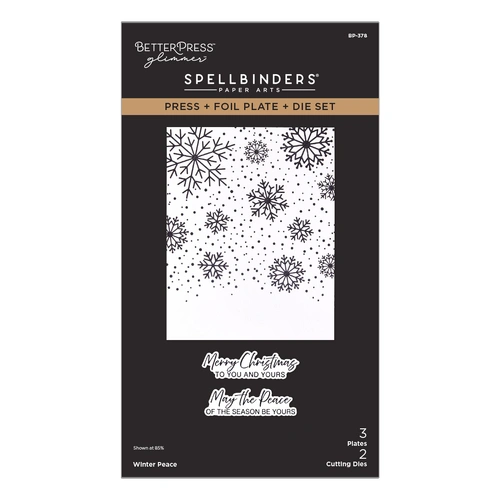Spellbinders Winter Peace Press + Foil Plate & Die Set fro mthe Create Your Way Holiday Collection