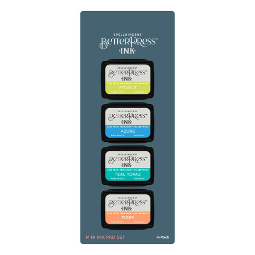 Spellbinders Tropical BetterPress Ink Mini Set - 4 Pack