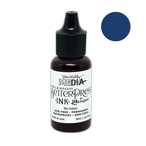 Dina Wakley MEdia Betterpress Reinker - Sapphire