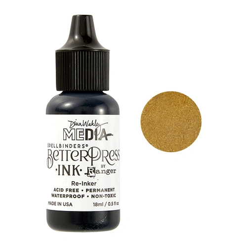 Dina Wakley MEdia Betterpress Reinker - Olive 