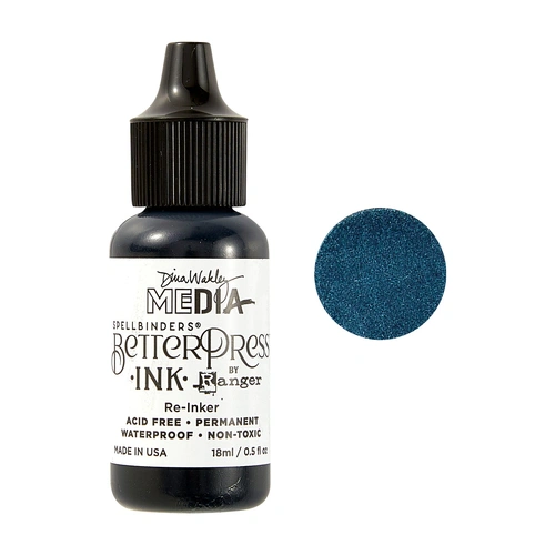 Dina Wakley MEdia Betterpress Reinker - Marine 