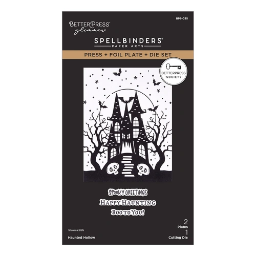 Spellbinders Haunted Hollow Press Plate & Die Set - BetterPress Society August 2026