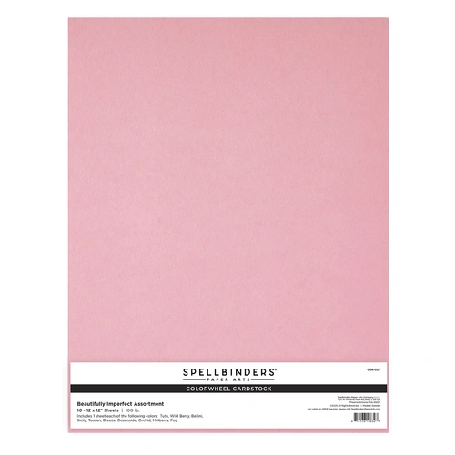 Spellbinders Beautifully Imperfect ColorWheel Cardstock Assortment from the Beautifully Imperfect Collection