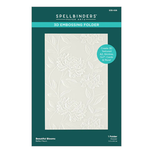 Spellbinders Beautiful Blooms 3D Embossing Folder