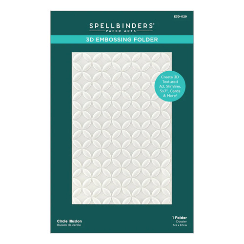 Spellbinders Circle Illusion 3D Embossing Folder