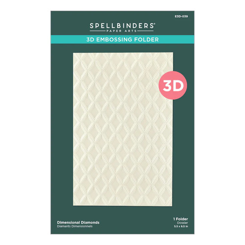 Spellbinders Dimensional Diamonds 3D Embossing Folder