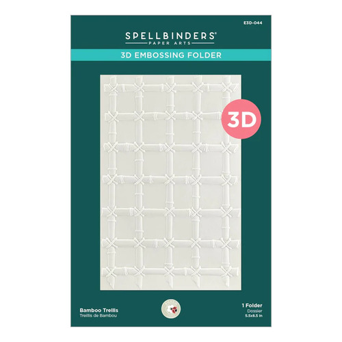 Spellbinders Bamboo Trellis 3D Embossing Folder by Susan Tierney Cockburn
