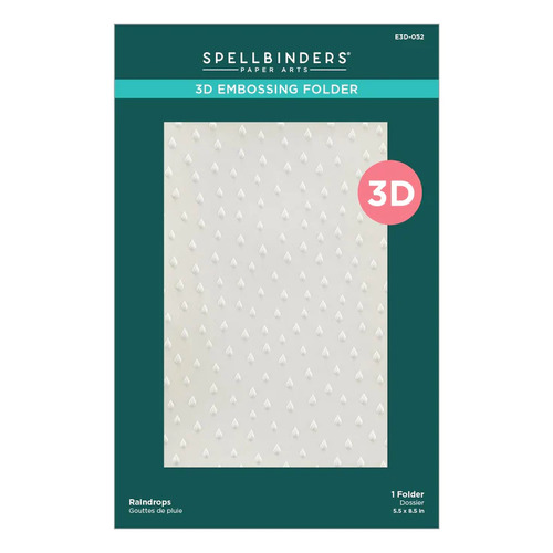 Spellbinders Raindrops 3D Embossing Folder by Vicki Papaioannou