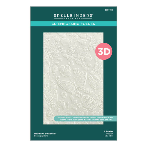 Spellbinders Beautiful Butterflies 3D Embossing Folder