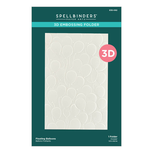 Spellbinders Floating Balloons 3D Embossing Folder