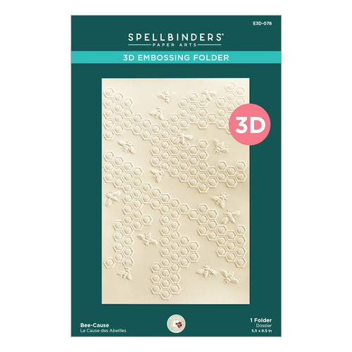 Spellbinders Bee-Cause 3D Embossing Folder from the Through the Arbor Garden Collection by Susan Tierney-Cockburn