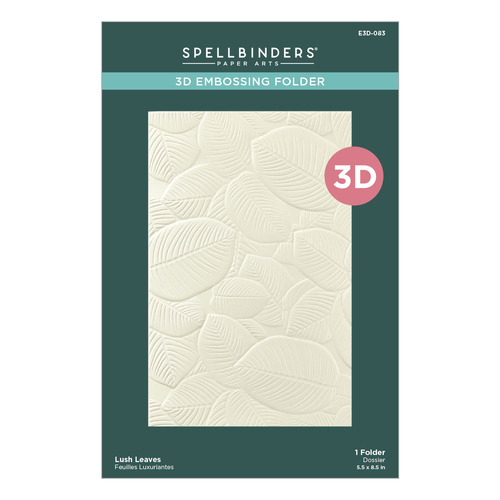 Spellbinders Lush Leaves 3D Embossing Folder from the Happy Hour Collection