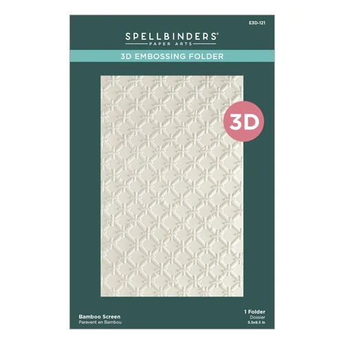 Spellbinders Bamboo Screen 3D Embossing Folder from the Cheerful Chirps Collection