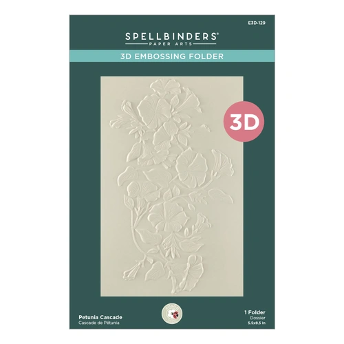 Spellbinders Petunia Cascade 3D Embossing Folder from the Summer Solstice Garden Collection by Susan Tierney-Cockburn