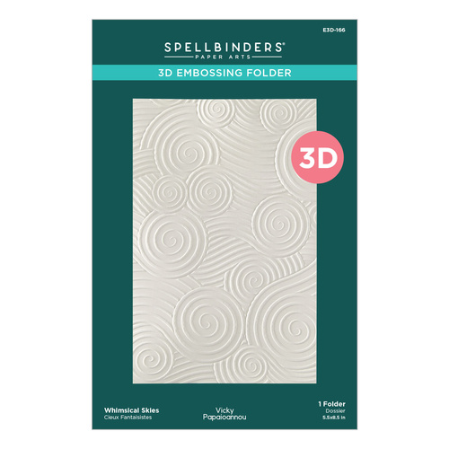 Spellbinders Whimsical Skies 3D Embossing Folder from the Whimsical Village Collection by Vicky Papaioannou