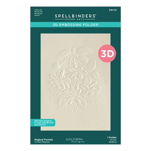 Spellbinders Magical Fuchsia 3D Embossing Folder from the Magical Fuchsia Collection by Alex Syberia Designs