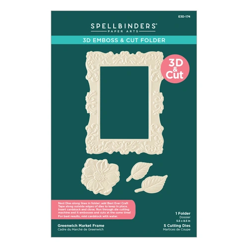 Spellbinders Greenwich Market Frame 3D Emboss & Cut Folder from the Simply Made Collection