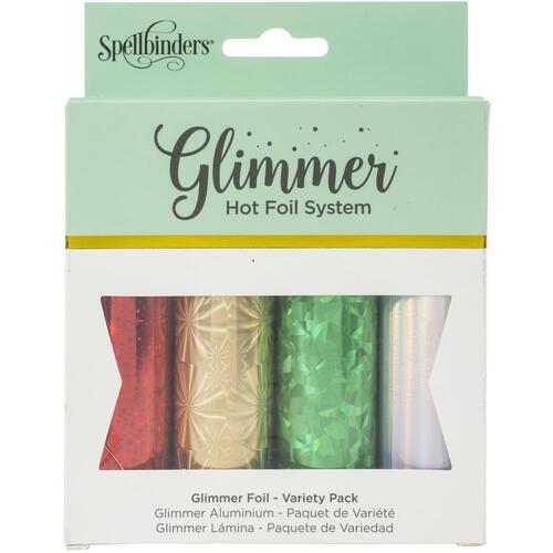 Spellbinders Shimmering Holiday Glimmer Hot Foil Roll Variety Pack