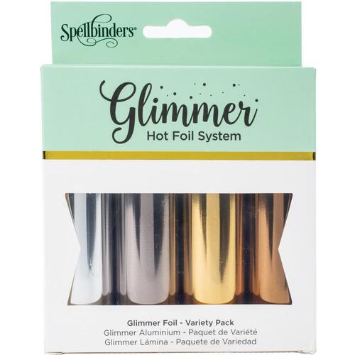 Spellbinders Essential Metallics Glimmer Hot Foil Roll Variety Pack