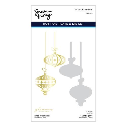 Simon Hurley Retro Ornaments Hot Foil Plate & Die Set