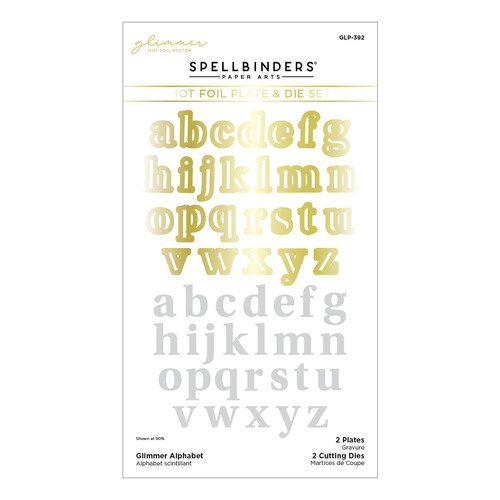 Spellbinders Glimmer Alphabet Hot Foil Plate & Die Set