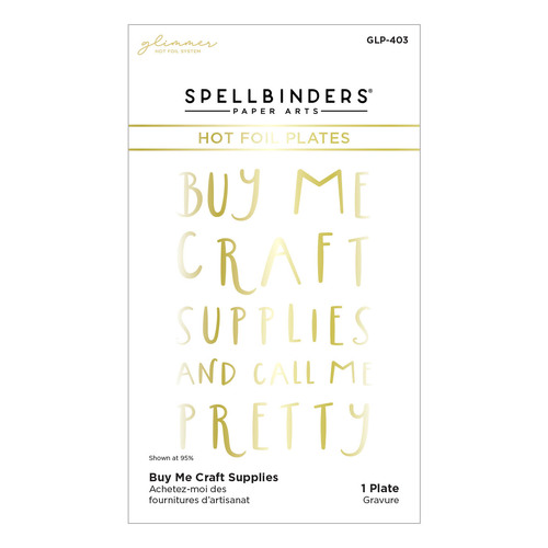 Spellbinders Buy Me Craft Supplies Glimmer Hot Foil Plate