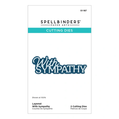 Spellbinders Layered With Sympathy Etched Dies from the Essentially Yours Sentiments Collection