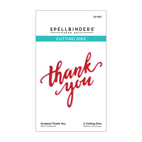 Spellbinders Scripted Thank You Etched Dies