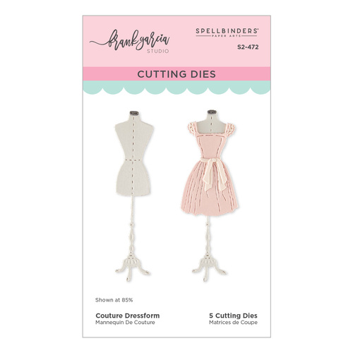 Spellbinders Couture Dressform Etched Dies from the Buttons & Keepsakes Collection by Frank Garcia Garcia
