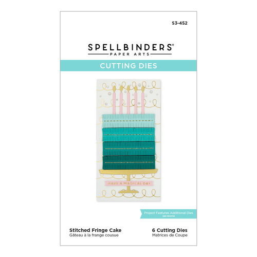 Spellbinders Stitched Fringe Cake Etched Dies