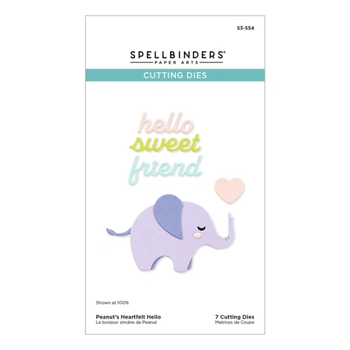 Spellbinders Peanut's Heartfelt Hello Die