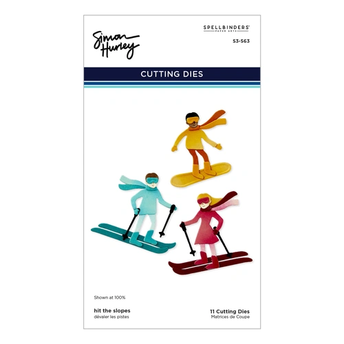 Spellbinders Hit the Slopes Etched Dies from the Ski-son's Greetings Collection by Simon Hurley