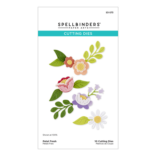 Spellbinders Petal Fresh Etched Dies from the Shiny New Day Collection