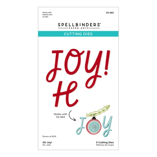 Spellbinders Oh Joy! Etched Stitching Dies from the Oh Christmas Stitch Collection