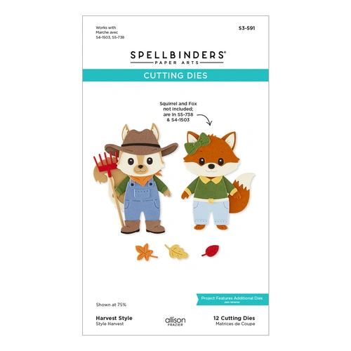 Spellbinders Harvest Style Etched Dies from the Fall Adventures Collection by Allison Frazier