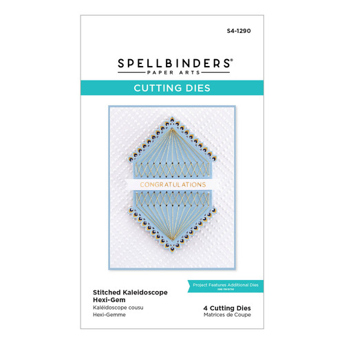 Spellbinders Stitched Kaleidoscope Hexi-Gem Etched Dies 