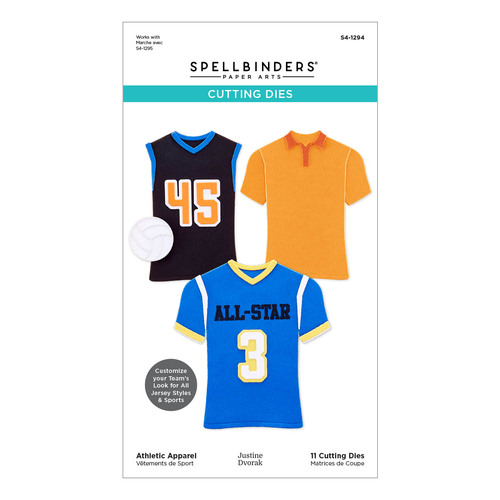 Spellbinders Athletic Apparel Etched Dies